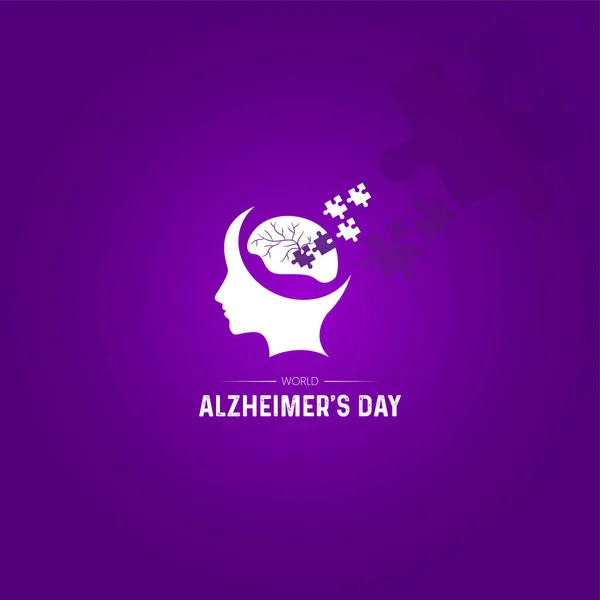 Dünya Alzheimer ayı. Dünya Alzheimer Günü. Alzheimer günü yaratıcı kavramı.
