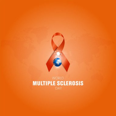 Dünya Çoklu Skleroz Gününün Vektör İllüstrasyonu