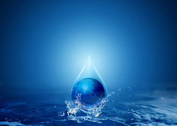 World water day. Globe Concept design for banner poster.
