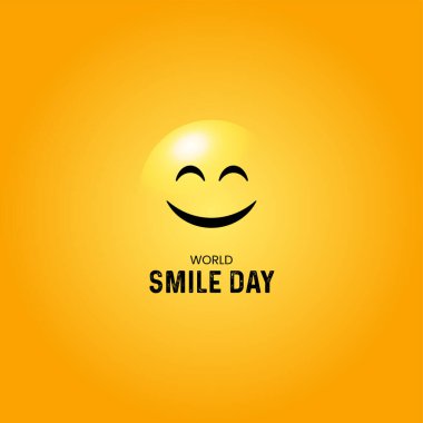 world smile day. happy smile day concept. clipart