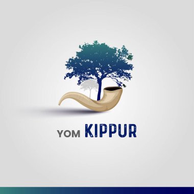 Yom Kippur. İbranice Yom Kippur. Yahudi bayramı için hazırlanmış tebrik kartı Yom Kippur ve Yahudi Yeni Yılı