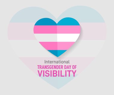 International Transgender Day of Visibility. Transgender Concept design vector illustration. Trans Day Of Visibility.  clipart