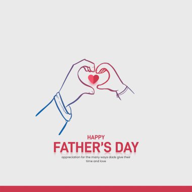 Poster, kapak, afiş, sosyal medya paylaşımı, kartpostal tasarımı vs. için Mutlu Babalar Günü yaratıcı şablonları. Babalar Günü kavramı. Babalar Günü yaratıcı teması.