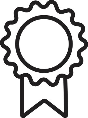 Kalite sertifikalı rozet ikonu. Kurdele ve afiş. Beyaz arka planda birinci sınıf kalite ve garanti etiketleri var. Yeterlilik sertifikası madalyası. Kalite ödülü kurdelesi işareti.