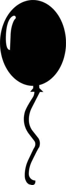 Uroczyste Czarne Balony Serpentyną Konfetti Układ Urodziny Boże Narodzenie Rocznicę — Wektor stockowy