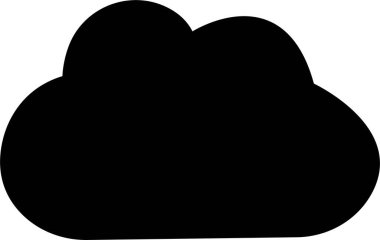 Siyah Bulut simgesi beyaz arka planda izole edilmiş düz moda bir şekilde. Bulut ağ simgesi. Web sitenizin tasarımı için bulut sembolü, logo, uygulama, UI. Bulut şekilleri tasarımı. Veri teknolojisi simgesi .