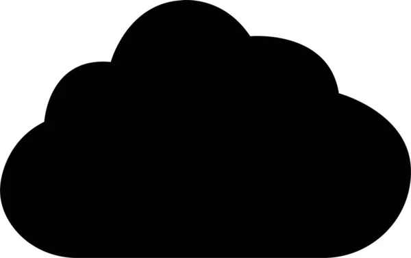 Icono Nube Negra Estilo Plano Moda Aislado Sobre Fondo Blanco — Archivo Imágenes Vectoriales