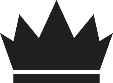 Crown simge şablonu rengi düzenlenebilir. Beyaz arka planda izole edilmiş siyah taç siluetleri. Kraliyet taç sembolü. Taç çizgisi simgesi. Vektör düz taç.