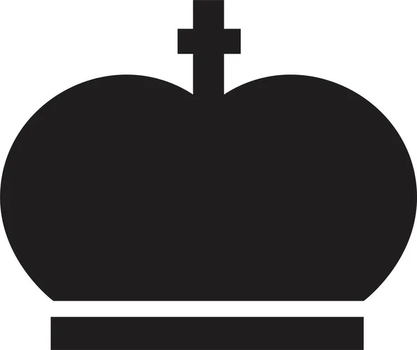 Crown Icon Template Farblich Editierbar Schwarze Silhouetten Der Krone Isoliert — Stockvektor