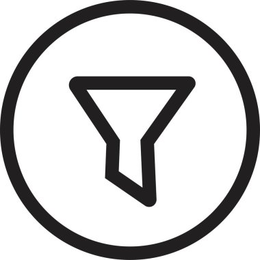 Siyah Filtre simgesi beyaz arkaplanda izole edilmiş moda satır biçimi. Web sitesi tasarımı için filtre simgesi simgesi simgesi Filtre simgesi logosu, uygulama, UI.
