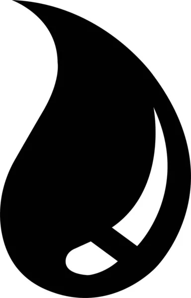 Icône Forme Goutte Eau Noire Gouttes Eau Pluie Forme Icône — Image vectorielle