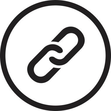 siyah zincir ya da halka simgesi. İnternet adresi ya da web sayfası bağlantı simgeleri. Zincir, bağlantı simgesi beyaz arkaplanda izole edildi. zincir bağlantısı simgesi. Grafik ve web tasarımı için güvenlik sembolü şablonu.