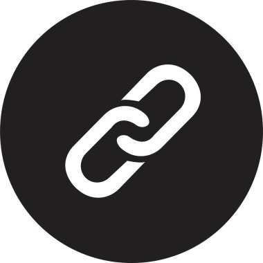siyah zincir ya da halka simgesi. İnternet adresi ya da web sayfası bağlantı simgeleri. Zincir, bağlantı simgesi beyaz arkaplanda izole edildi. zincir bağlantısı simgesi. Grafik ve web tasarımı için güvenlik sembolü şablonu.