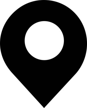 Konum simgesi. Harita yeri işaretleyicisi. Konum simgesi. Harita işaretleyici simgesi seti. GPS konum sembolü koleksiyonu. Düz biçim - stok vektörü.