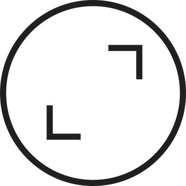 Tam ekran siyah simgeler. Ok izi simgeleri. Web sitesi, UI, mobil uygulama, beyaz arkaplanda izole edilmiş ölçeklendirilebilirlik simgeleri.