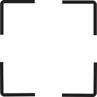 Tam ekran siyah simgeler. Ok izi simgeleri. Web sitesi, UI, mobil uygulama, beyaz arkaplanda izole edilmiş ölçeklendirilebilirlik simgeleri.