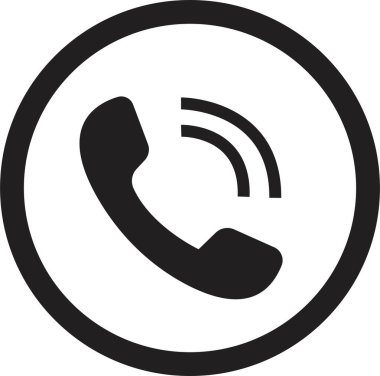 Telefon çalan basit bir simge. Telefon simgesi. Akıllı telefon, eski telefon logosu şekil koleksiyonu. Beyaz arkaplanda izole.