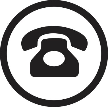 Telefon çalan basit bir simge. Telefon simgesi. Akıllı telefon, eski telefon logosu şekil koleksiyonu. Beyaz arkaplanda izole.