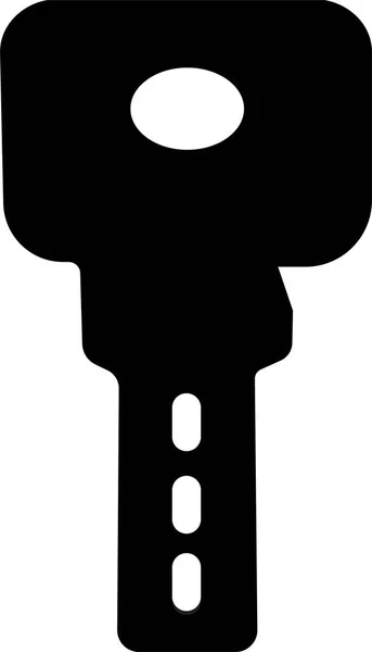 Black Key Icon Dans Style Ligne Tendance Isolé Sur Fond — Image vectorielle