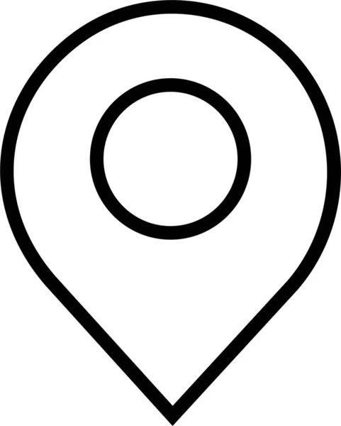 Standort Pin Symbol Kartenstift Platzmarkierung Standort Symbol Kartenmarkierungssymbole Gesetzt Gps — Stockvektor
