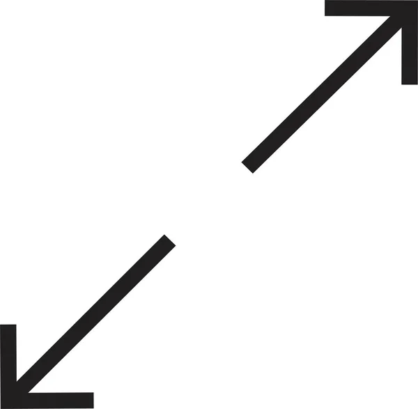 Повноекранні Чорні Піктограми Піктограми Стрілками Піктограми Масштабованості Плоскому Стилі Веб — стоковий вектор