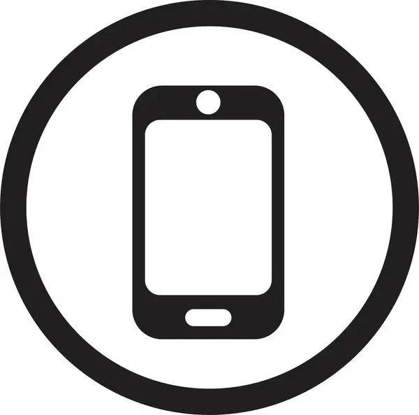 Klingelndes Telefon Einfaches Symbol Symbol Für Das Telefon Smartphone Old — Stockvektor