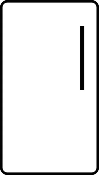 Значок Лінії Холодильника Типи Холодильників Морозильна Камера Охолоджувач Вина Комерційний — стоковий вектор