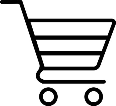 Tam ve boş bir alışveriş arabası sembol dükkanı ve satış ikonu. Web mağazası alışveriş arabasının ikon şeklindeki düğmesi. İnternet mağazası logo işareti satın aldı. Beyaz arkaplanda izole.