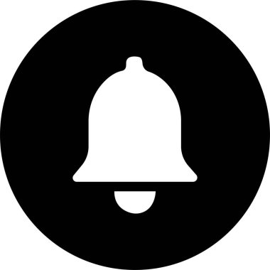 Haber çanı simgesi. Alarm sembolü. Gelen posta kutusu mesajı. Çanlar çalıyor. Alarm saati ve akıllı telefon uygulama alarmı. Sosyal medya elemanı. Yeni ileti sembolü düz biçim.