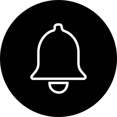 Haber çanı simgesi. Alarm sembolü. Gelen posta kutusu mesajı. Çanlar çalıyor. Alarm saati ve akıllı telefon uygulama alarmı. Sosyal medya elemanı. Yeni ileti sembolü düz biçim.