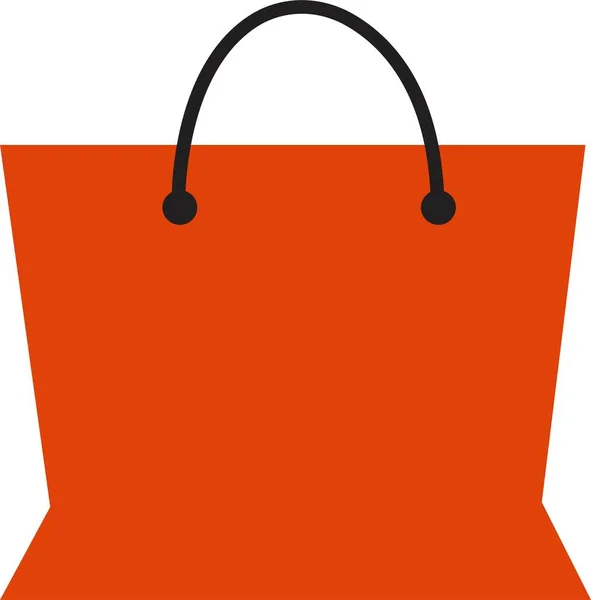 Оранжевая Иконка Сумки Покупок Знак Стиля Мобильной Концепции Веб Дизайна — стоковый вектор