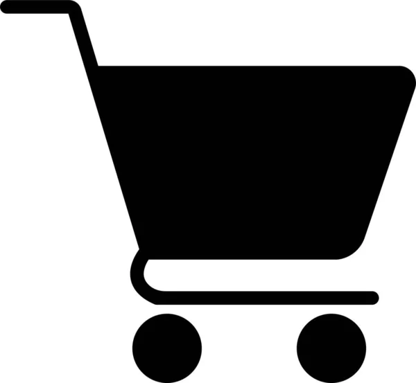 Pełna Pusta Ikona Sklepu Symbolami Zakupów Sprzedaży Sklep Internetowy Koszyk — Wektor stockowy