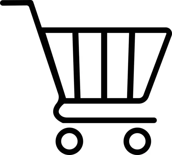 Tienda Símbolos Carrito Compras Completo Vacío Icono Venta Web Tienda — Vector de stock