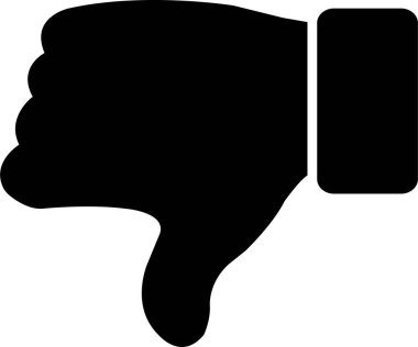 Düz başparmaklar aşağı simgesi. ikondan hoşlanmadım. Sembolleri karıştırma. Sosyal medya için olumsuz tepki düğmeleri, beyaz arkaplanda izole edilmiş yuvarlanmış simgeler.