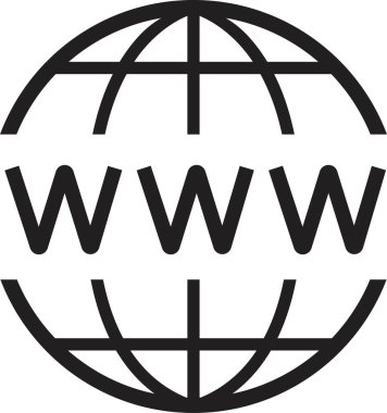 Uygulamalar ve web siteleri için web sitesi veya İnternet satırı resim simgesine tıklayın. Beyaz arkaplanda izole edilmiş web simgesi düz tasarım işaretine tıklayın.