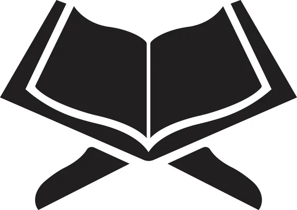 Ikonę Koranu Izolowane Białym Tle Koran Symbol Logo Sieci Aplikacji — Wektor stockowy