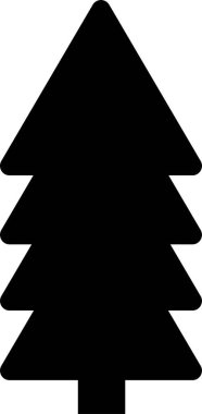 Noel ağacı ikonu, ökseotu, kutsal dut izinleri. Modern sürekli düz sanat, estetik yapı. Tebrik kartı, baskılar, poster, çıkartma, afiş, davet.