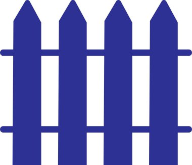 Blue Fill Çiti, koruma ikonu. bahçe, açık hava, ev izole edilmiş vektör. duvar, tasarım, dış, sınır, ahşap, ahşap, bahçe, ağ ve mobil uygulama için avlu işareti şeffaf arkaplanda izole.