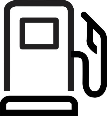 Benzin istasyonu ikonu. Benzin endüstrisi yenilebilir hisse senedi ile sözleşme imzaladı. Yakıt ikmali. Benzin deposu sembolü. Yakıt enerji işaretleri şeffaf arkaplanda izole edildi.