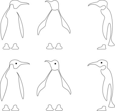 Maskot teslimatı ya da lojistik, logo endüstrisi için iyi, şeffaf arka planda siyah izole edilmiş doğrusal düzenlenebilir stok rengi. Hayvan Doğa Simgeleri .