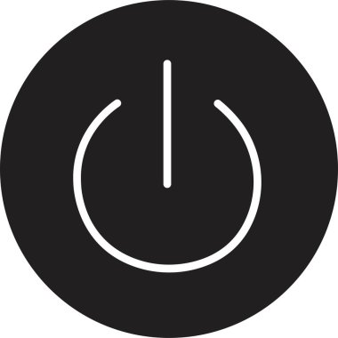 Güç düğmesi simgesi. Vektör işaretini aç ve kapat. bilgisayar başlatma düğmesi simgesi şeffaf arkaplanda izole edilmiş düz biçimdedir.