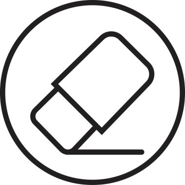 Çizgi Lastik Silgi siyah simgesi. Sanat ikonu düzenlenebilir stok. Şeffaf arkaplanda çizim aracı simgesi izole edildi. Sunum şablonları, web ve cep telefonu uygulamaları için kullanılabilir.