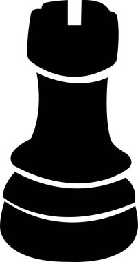 Satranç taşı simgesi. Düz stil satranç. Saydam arkaplanda izole edilmiş satranç tahtası oyunu, uygulamalar ve web siteleri için vektör illüstrasyonu. Modern masa oyunu figürü. Satranç tahtasının satranç oyuncuları.