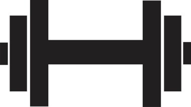 Siyah doldurulmuş mankafa simgesi. Dambıl piktogramına ağırlık ver. Ağırlık kaldırmak dambıl işareti. Şeffaf arkaplanda izole edilmiş bir spor salonu için aptal.