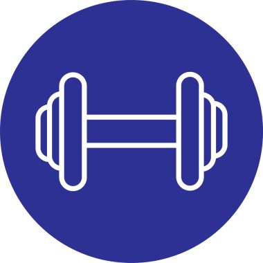 Blue Outline tarzında bir ikon. Dambıl piktogramına ağırlık ver. Ağırlık kaldırmak için dambıl tabelaları düzenlenebilir. Şeffaf arkaplanda izole edilmiş bir spor salonu için aptal.