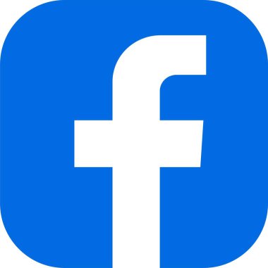 Mavi Facebook ikon vektörü, Facebook sosyal medya vektör simgesi. F harfi logo sembolü. Saydam arkaplanda yalıtılmış yazı. Facebook tanınmış bir sosyal ağ hizmetidir.