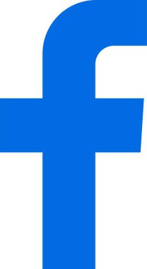 Mavi Facebook ikon vektörü, Facebook sosyal medya vektör simgesi. F harfi logo sembolü. Saydam arkaplanda yalıtılmış yazı. Facebook tanınmış bir sosyal ağ hizmetidir.