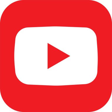 Kiev, Ukrayna - 20 Ekim 2021: YouTube logosu. YouTube bir video paylaşım sitesidir. Editör, logo sembolü kırmızı bayrak, dolgu vektörü, sosyal medya işareti, mobil uygulama, şeffaf arkaplanda izole edilmiş.