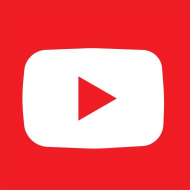 Kiev, Ukrayna - 20 Ekim 2021: YouTube logosu. YouTube bir video paylaşım sitesidir. Editör, logo sembolü kırmızı bayrak, dolgu vektörü, sosyal medya işareti, mobil uygulama, şeffaf arkaplanda izole edilmiş.