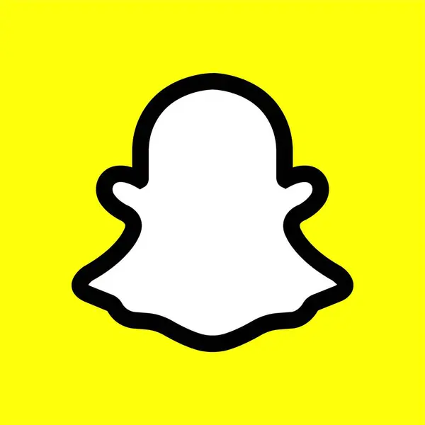 Snapchat simgesini doldur, popüler sosyal medya uygulaması. Şeffaf bir arkaplanda Snapchat logosu izole edildi. İş ve reklam için vektör illüstrasyon Editör simgesi.